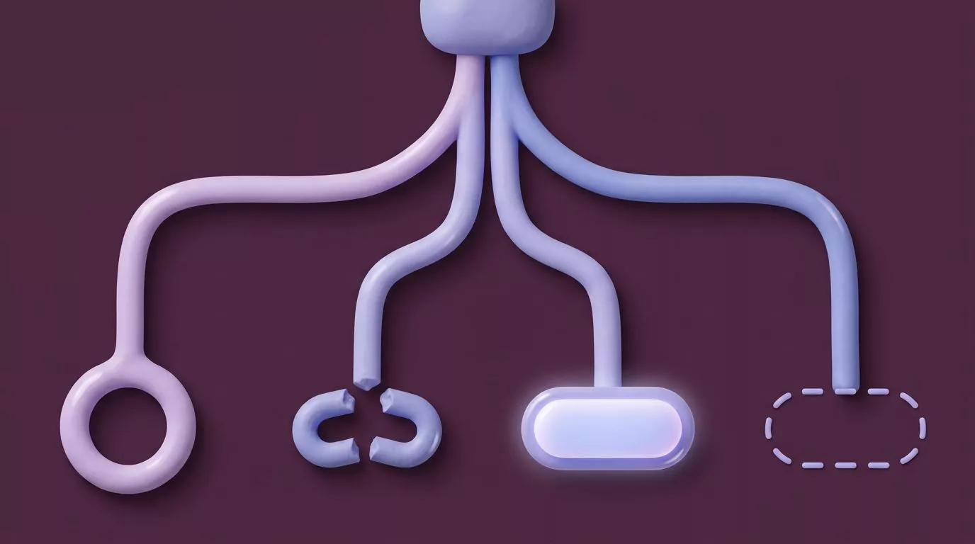 Decision tree of four focus problems: a trap loop, a broken tab order, a default button and a skipped control